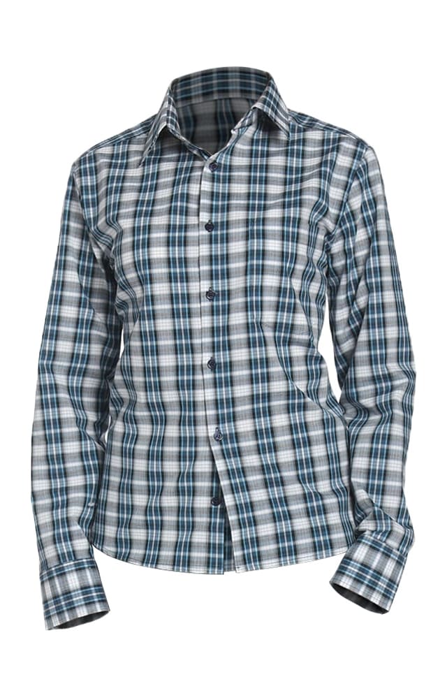 67803 Рубашка в клетку plaid blue (шотландка синяя) HIPSTER  Толстовки, рубашки, футболки, тенниски  размер 40 (80) 