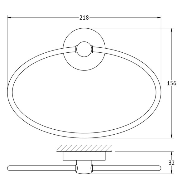 Кольцо для полотенца Ellux ELEGANCE ELE 015 sun-id-561568 - Вид №1