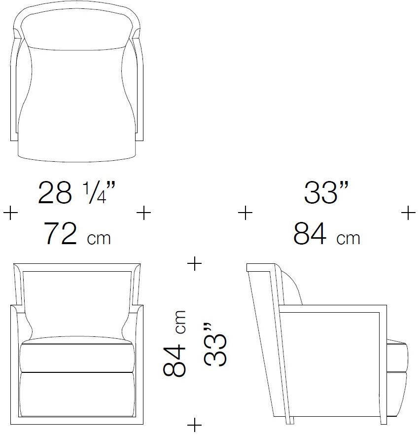 Garbarino Мягкое кожаное кресло со съемным чехлом с подлокотниками sun-id-1432489 - Вид №1