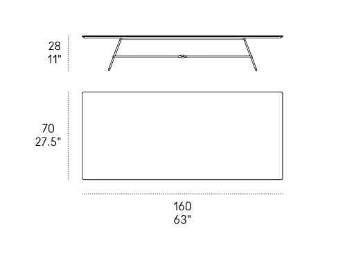 Прямоугольный журнальный столик для гостиной Casamania & Horm Charleston ARCH-00037405 - Вид №15