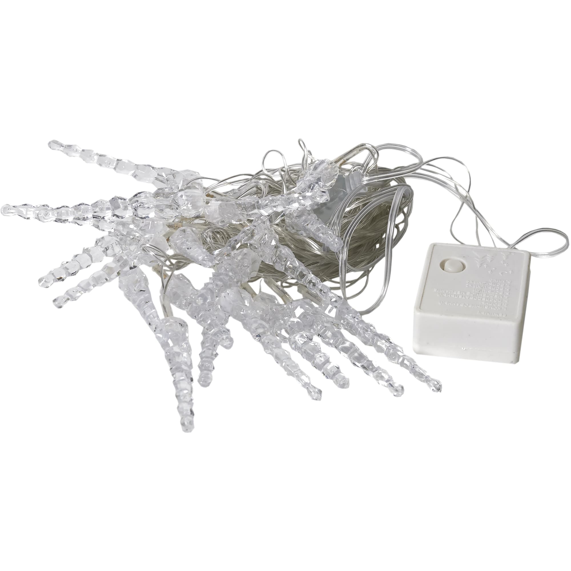 82309527 Электрогирлянда комнатная нить «Сосульки» 5.5 м 20 LED мультисвет 8 режимов Santreyd 