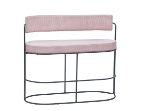 Тканевая садовая скамейка со спинкой