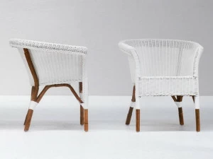 Gervasoni Кресло из ротанга с подлокотниками Weekend