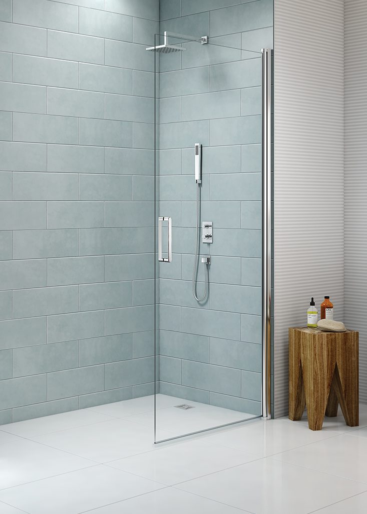 Душевая перегородка S8FPC90H Merlyn Pivot Хромированный - Вид №4