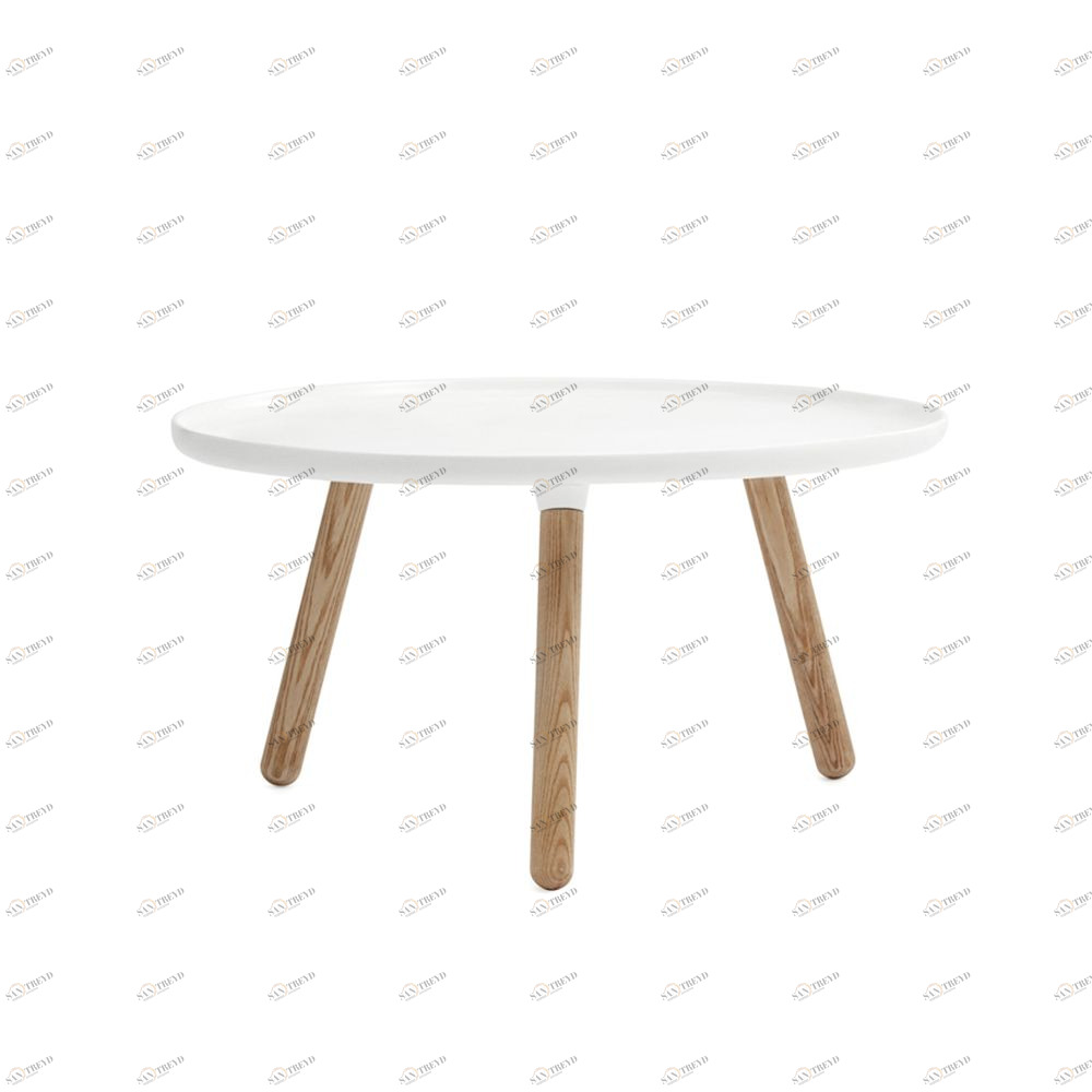 Стол Tablo большой 42 x D78 cm, белый Normann Copenhagen 602105