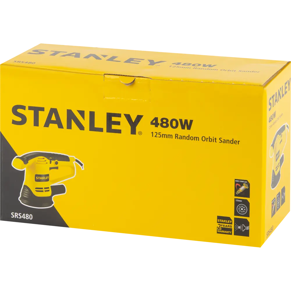 Эксцентриковая шлифмашина Stanley SRS480, 480 Вт, 125 мм 84802712 STLM-2019223  - Вид №5