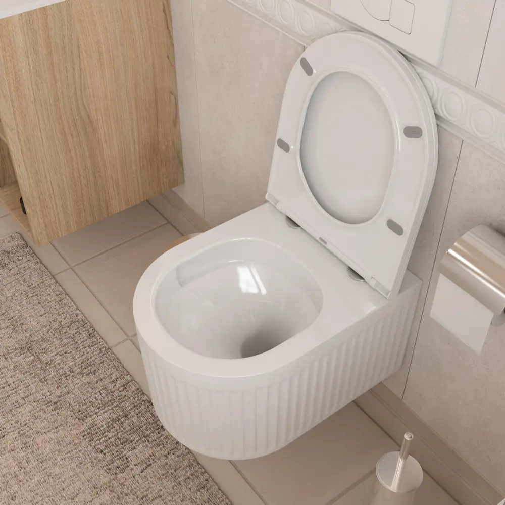 Унитаз подвесной Teymi Martta Tornado безободковый с сиденьем микролифт STLM-2036273 - Вид №8