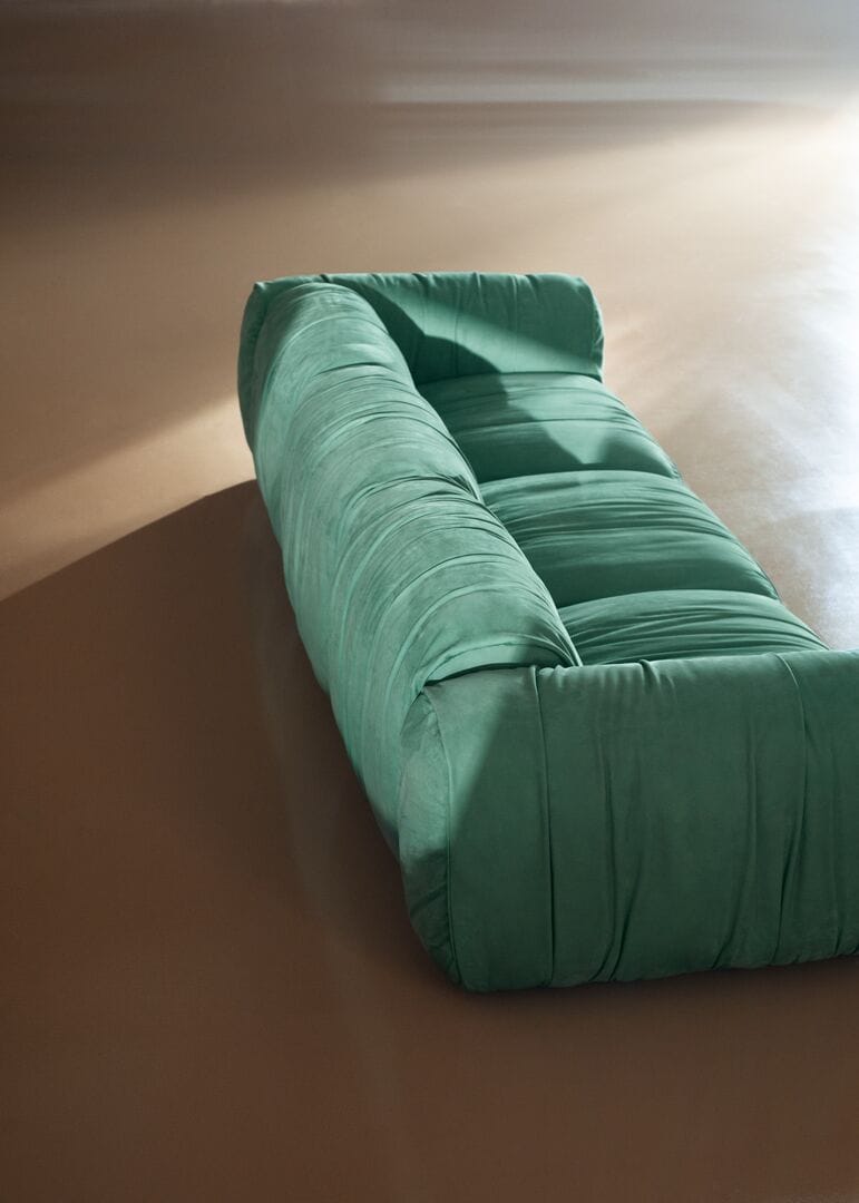 Кожаный линейный диван Baxter Чикаго ARCH-00026388 - Вид №1