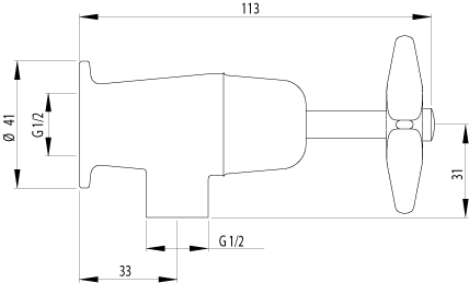 22C Kowhai Cistern Tap Methven  - Вид №1