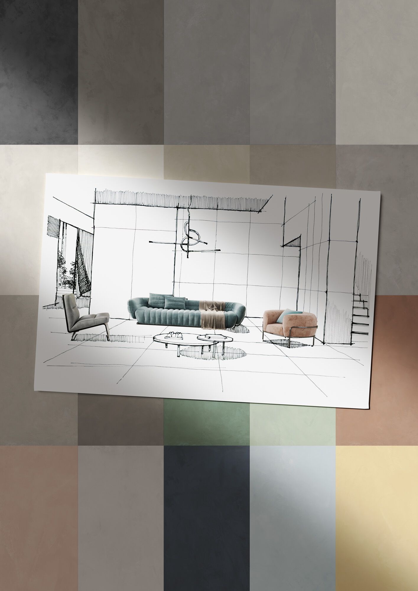 Пол / керамогранит с эффектом смолы Ceramiche Caesar Join ARCH-00118251 - Вид №26