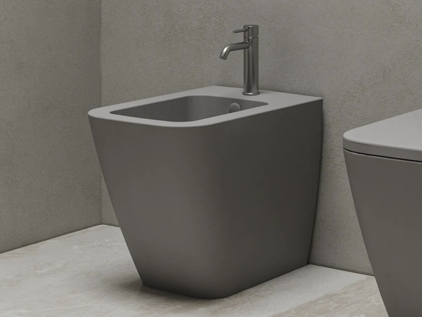 Керамическое напольное биде с переливом Hatria Tecna ARCH-00081473