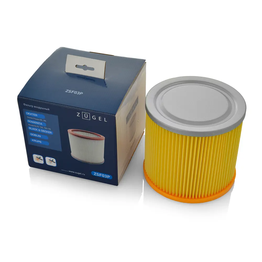 Воздушный фильтр ZUGEL ZSF03P для пылесосов Dexter, Rowenta, Black&Decker 86339063 STLM-0067928 - Вид №8