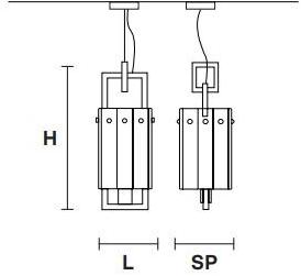 Masiero Подвесной светильник из металла и стекла Crek sun-id-1351718 - Вид №1