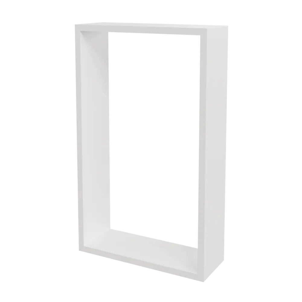 Полка настенная Spaceo 45x27 см/40x22 см МДФ цвет белый 2 шт 82877495 STLM-2038567  - Вид №3