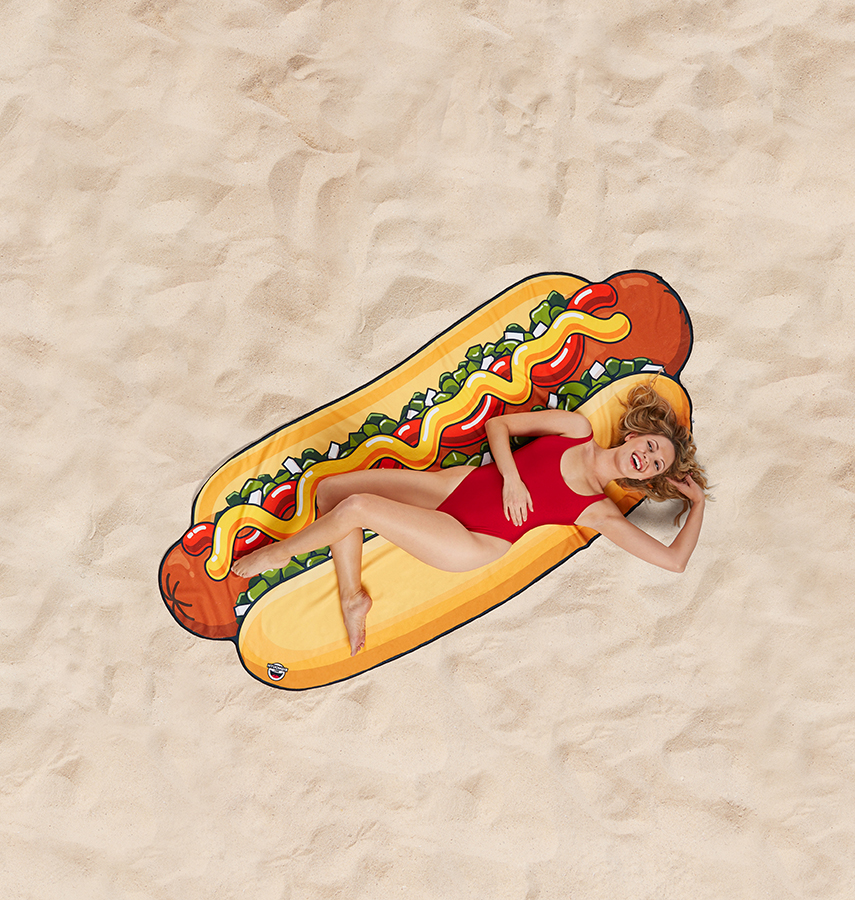 BMBT-0005 Покрывало пляжное , hot dog BigMouth  - Вид №1