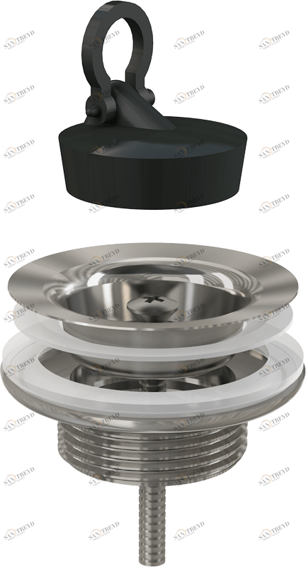 Донный клапан сифона для умывальника 5/4" цельнометаллический ALCAPLAST A439