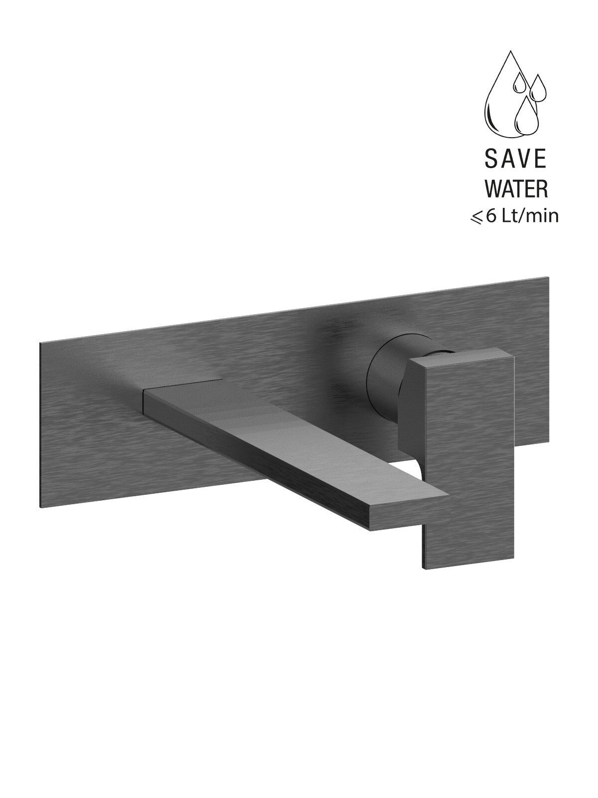 Настенный смеситель для раковины с пластиной без слива Rubinetterie Frattini Vita Due ARCH-00054452 - Вид №42