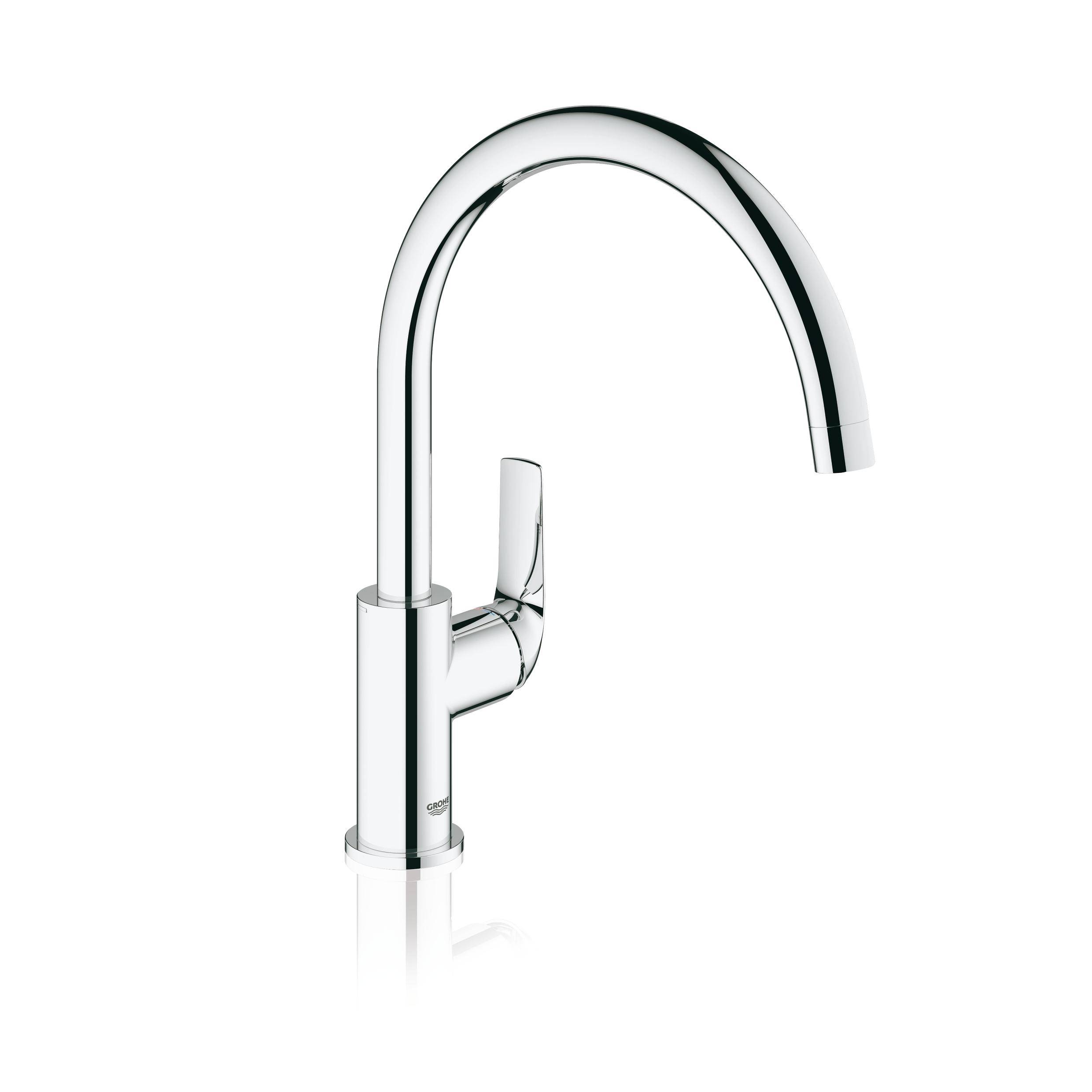 Смеситель для кухни GROHE BauCurve, высокий излив, хром (31231000) - Вид №1
