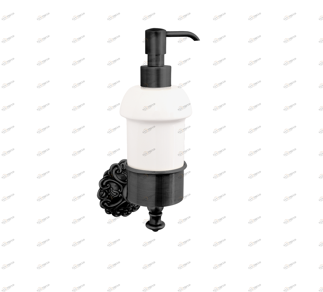 Gentry Home Настенный керамический подстаканник Ivy Темный никель GH100463 