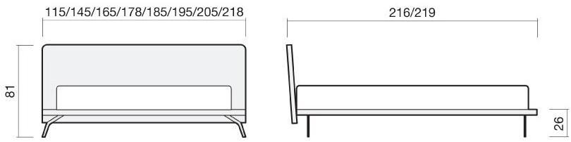 Chaarme Letti Съемная кровать из экокожи sun-id-1447399 - Вид №4