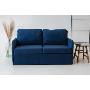 91698437 Диван Brendoss 800 100x80x151 см велюр цвет синий STLM-1424211