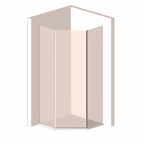 VSP-1S900CLB Душевой уголок Vincea Stresa Santreyd - Вид №2