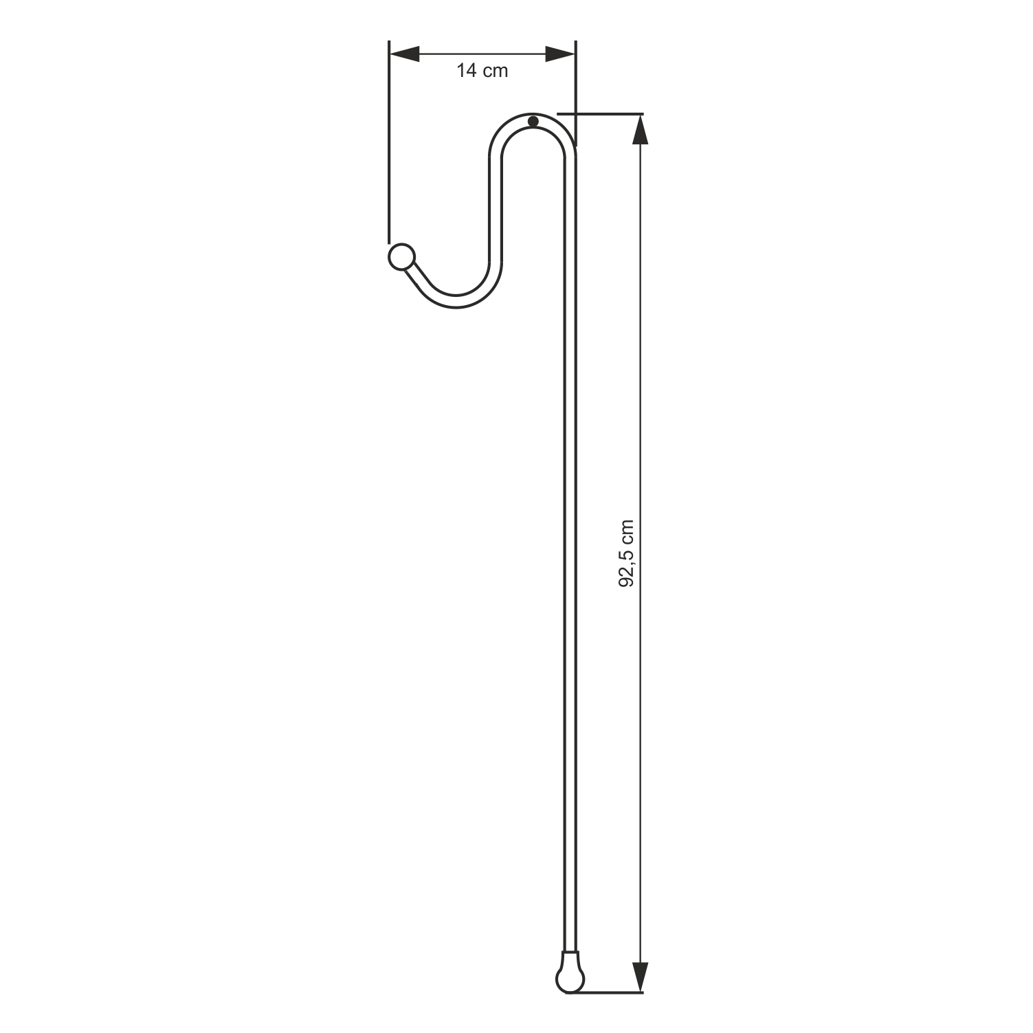 K-1133 Держатели для 3-х навесных полок WasserKRAFT  - Вид №2