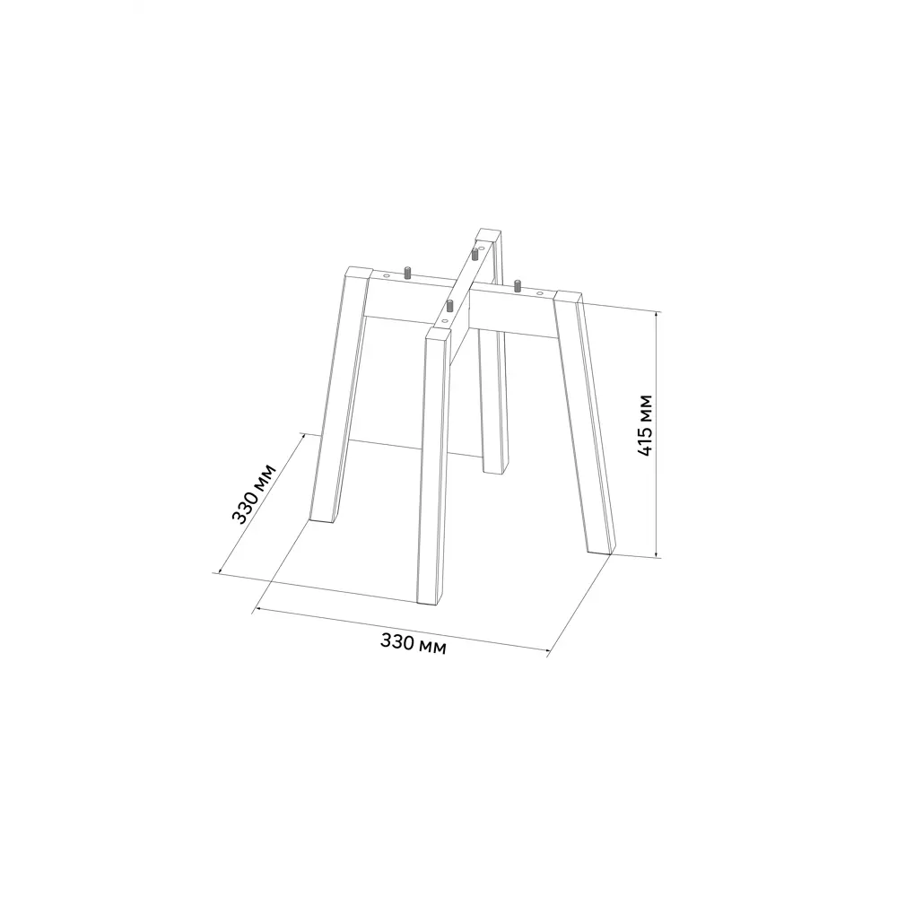 Каркас для табурета Гавр Delinia 33x33x41.5 см 42 см дерево цвет слоновая кость 83697034 STLM-2002580  - Вид №6