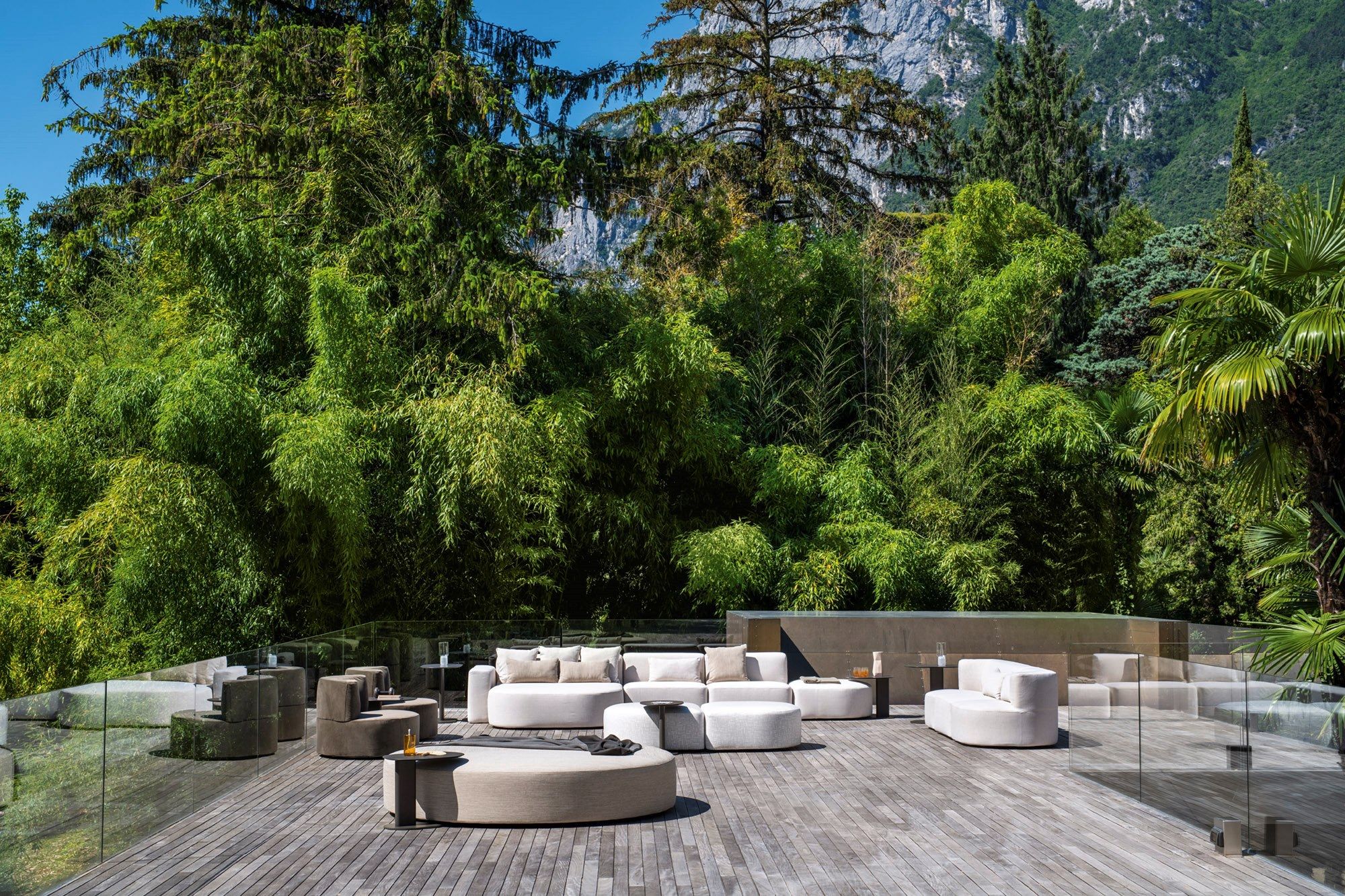 Тканевый модульный садовый диван Varaschin Belt ARCH-00025302 - Вид №2