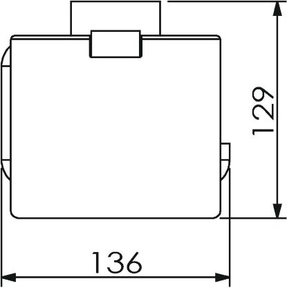 11841X Бумагодержатель подвесной цвет хром LANGBERGER LEDRO - Вид №2