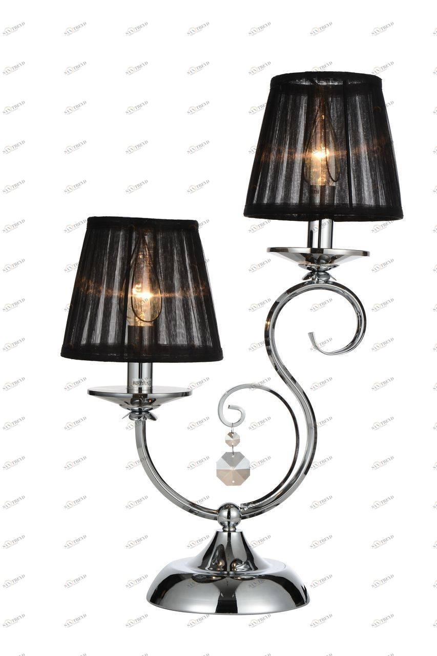 Настольная лампа дизайнерская Boot SL666.404.02 ST LUCE ИНТЕРЬЕРНЫЕ 080350 Серебро;черный 