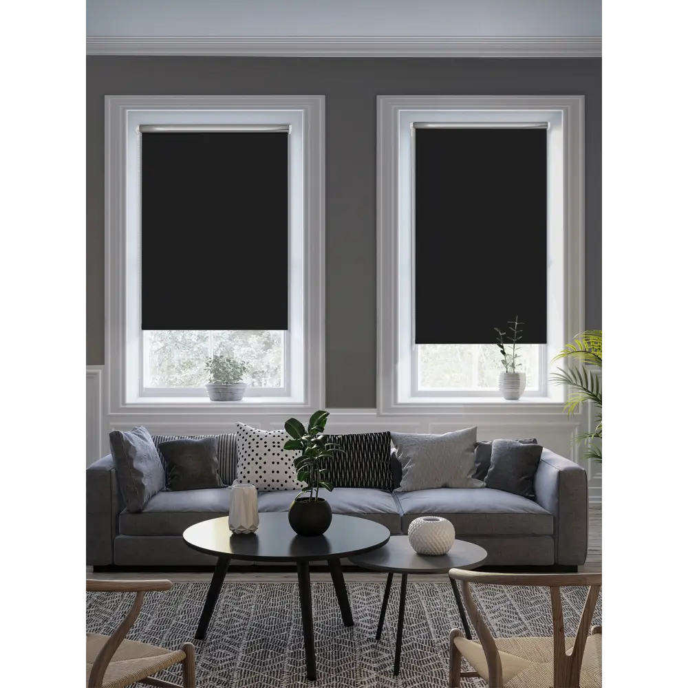 Штора рулонная блэкаут Silver 50x175 см черная 86305148 STLM-2150042 GARDEN BLACKOUT Silver - Вид №4