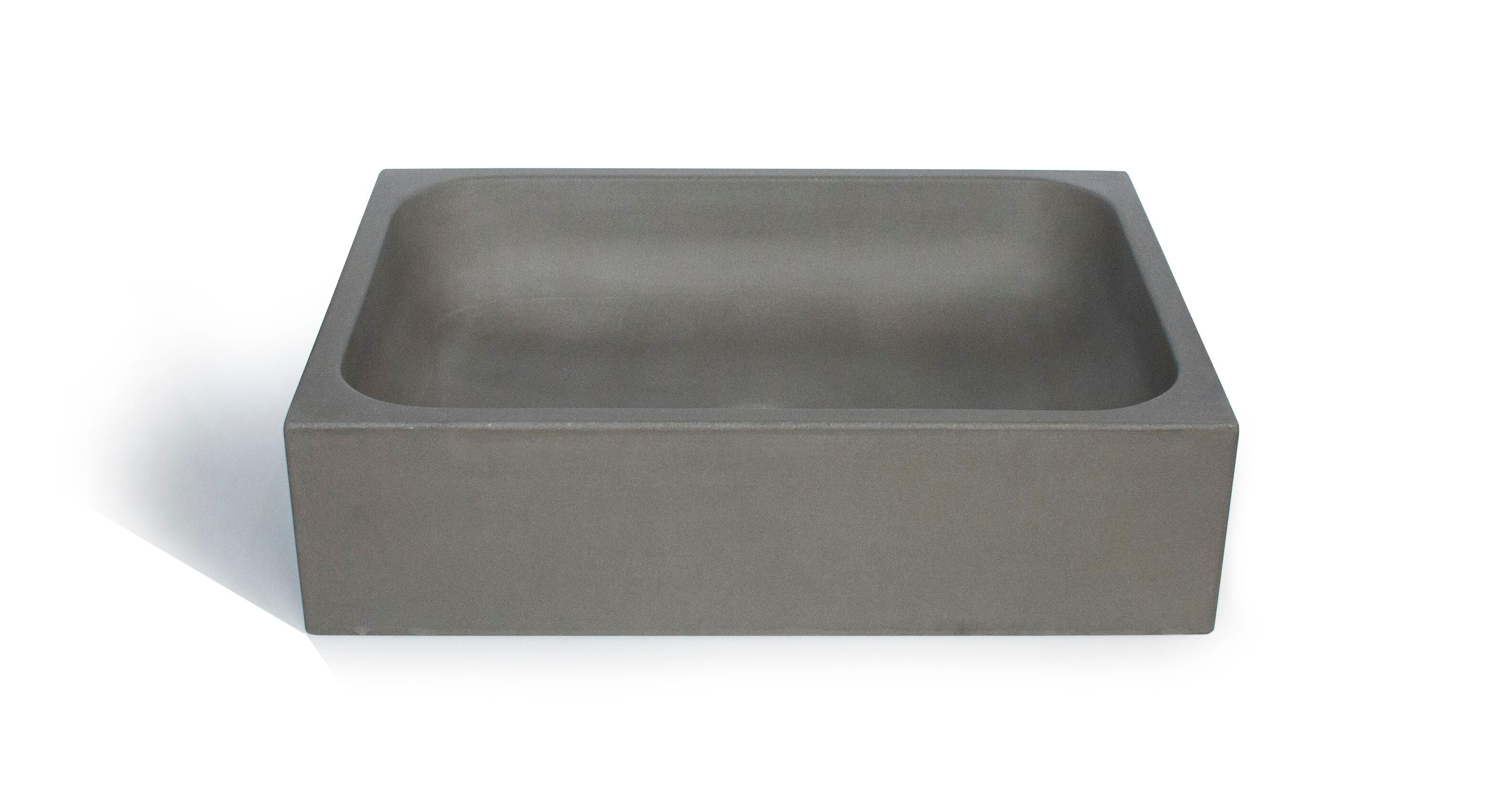 Бетонный прямоугольный умывальник с одной столешницей URBI et ORBI IMMISSIO 50 ARCH-00060764