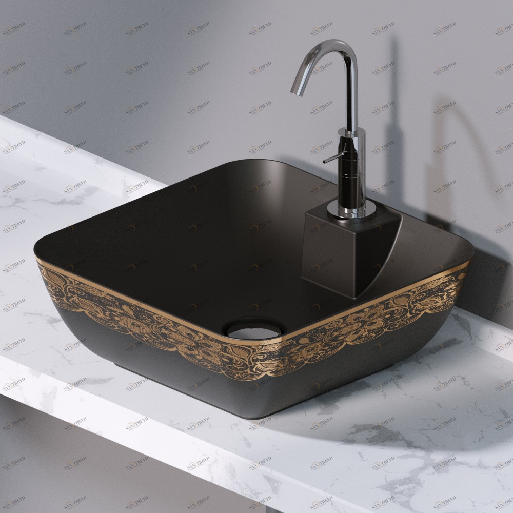 L606462G Накладная раковина на столешницу  прямоугольная A. e T. Italia ELITE AeT ITALIA