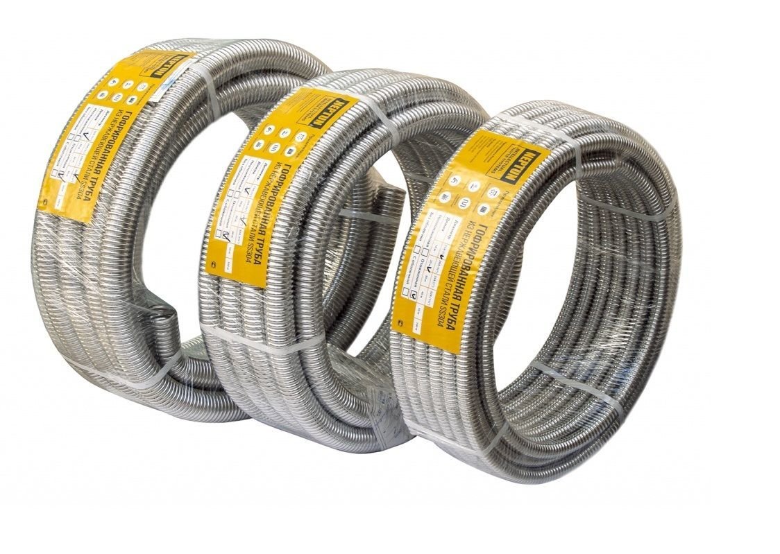 Труба гофр. Neptun IWS 32х0.3 нержавеющая - бухта 20 м. отожженная 43059210000052 - Вид №1