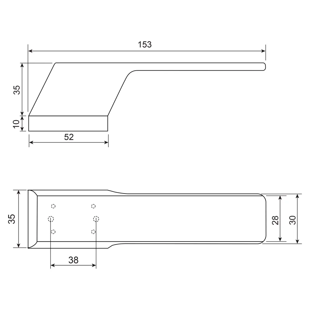 Дверная ручка на розетке Armex H-110175-A без запирания цвет никель STLM-2002584 - Вид №8