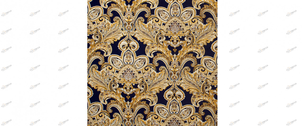 COLORISTICA San Feliche Dark Blue Ткань мебельная  Жаккард  San Feliche Желтый 