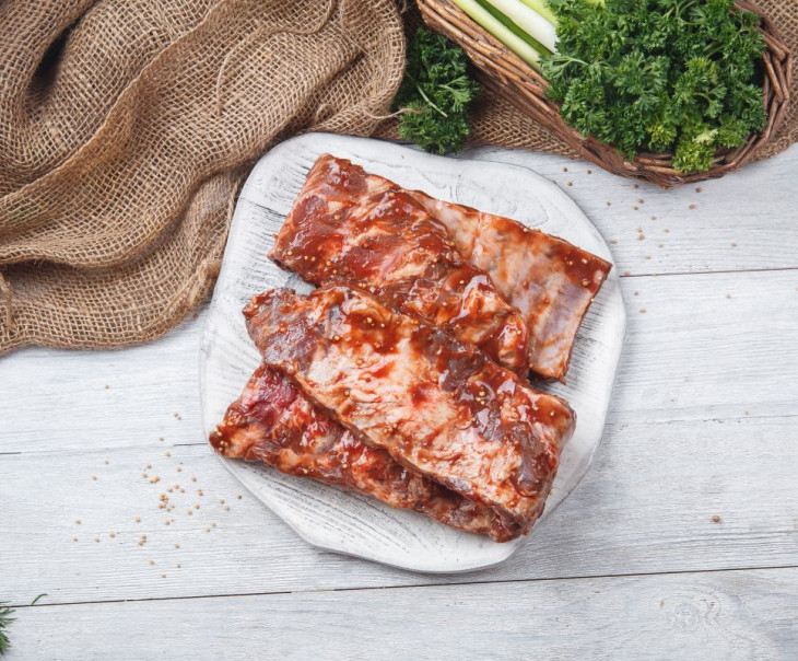 2954 Свиные ребрышки в маринаде барбекю Вкусляндия 