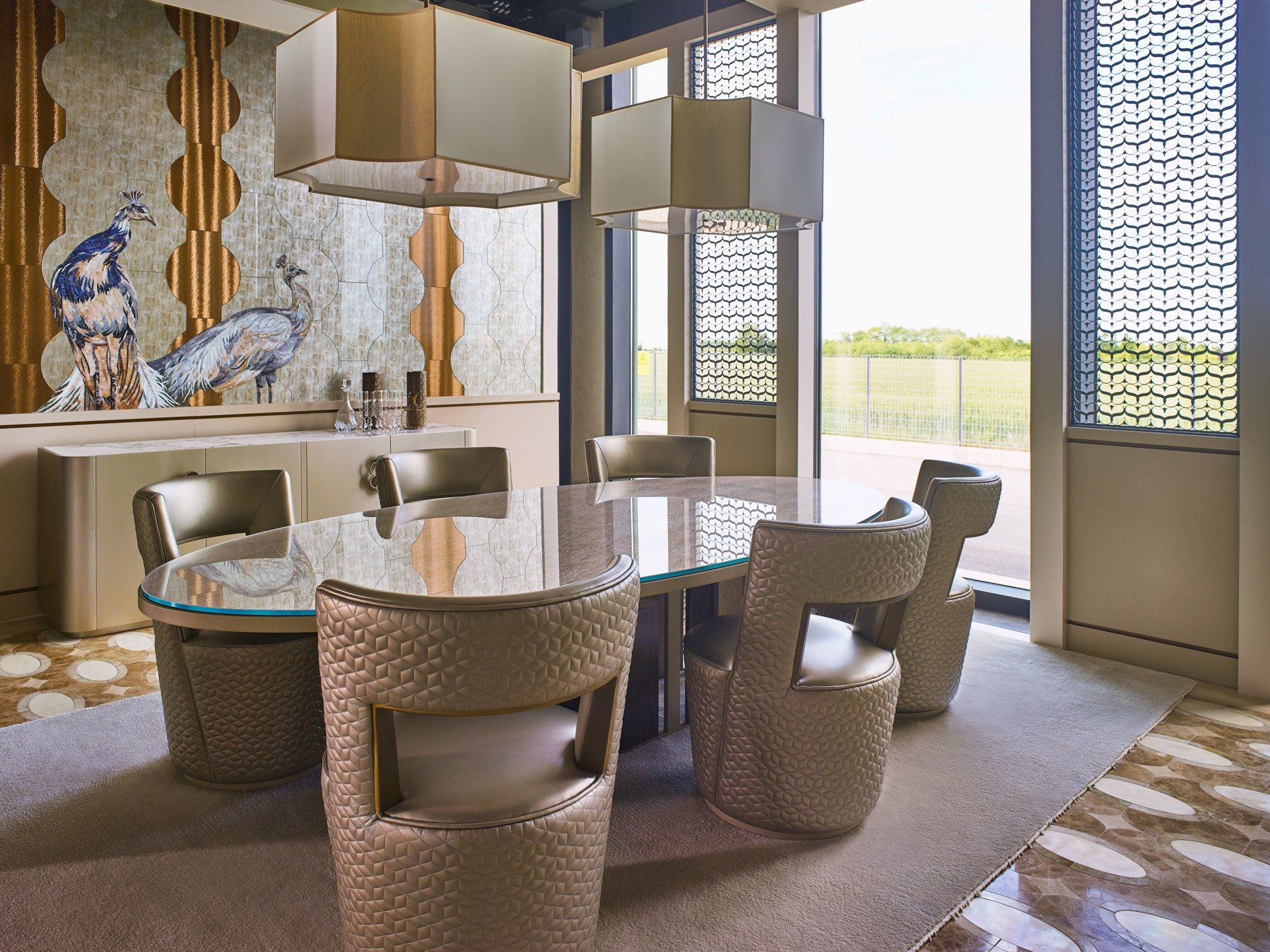 Овальный стол с Витритовой столешницей Sicis Коро ARCH-00131691 - Вид №5