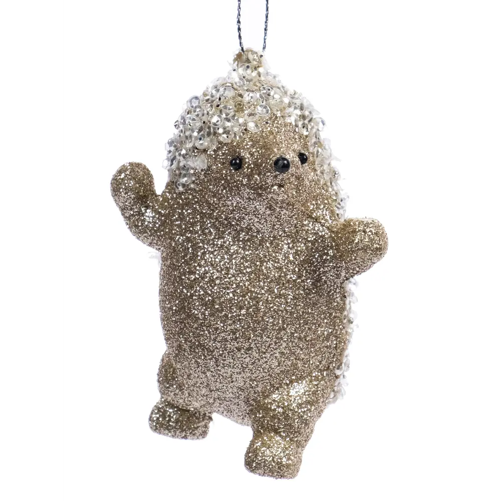 89381662 Украшение елочное «Ежик», 10x7 см, цвет золотой STLM-1517287 Santreyd  - Вид №1