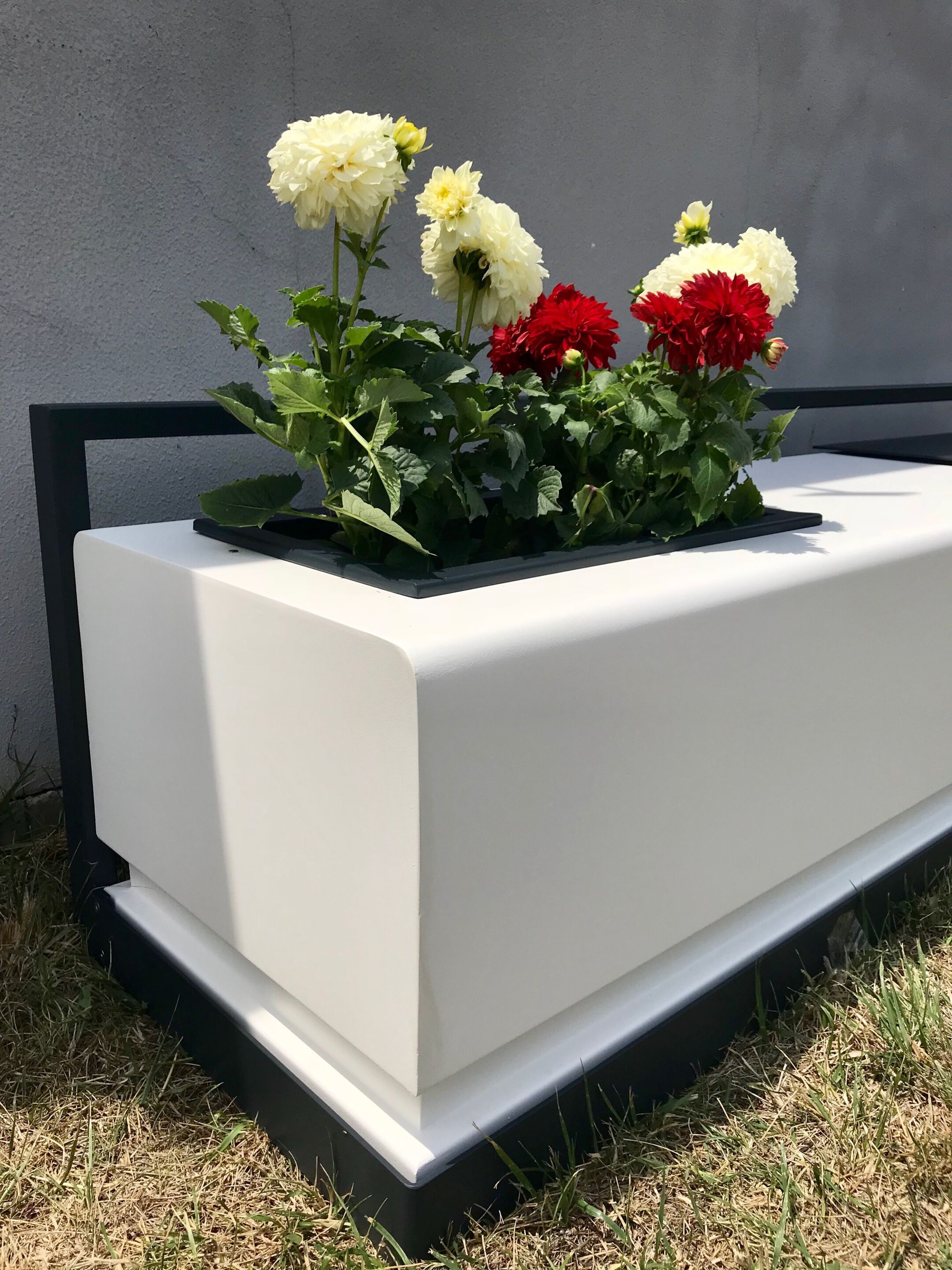 Стальная скамейка без спинки со встроенной плантатором CITYSì BLANKET ARCH-00059069 - Вид №7