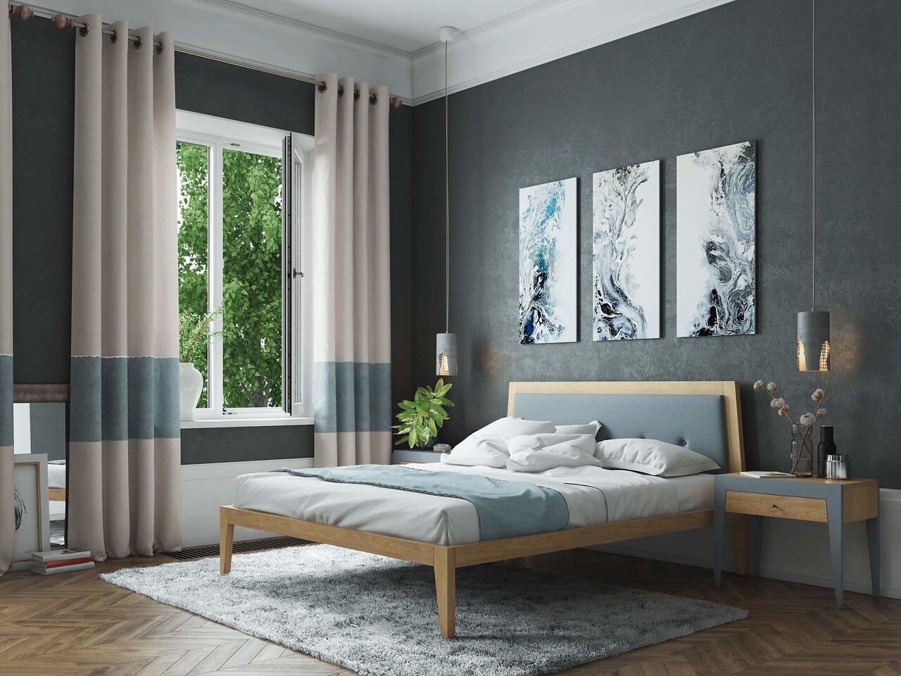 Кровать полутораспальная 140x200 светло-коричневая Fly new BRAGIN DESIGN ДИЗАЙНЕРСКИЕ 256408 Бежевый  - Вид №2