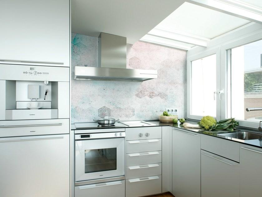 Wall&decò Геометрические обои для ванной Wet system 14 sun-id-1362075 - Вид №1