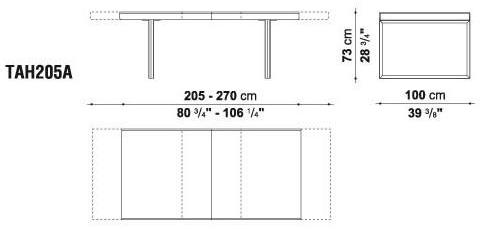B&B Italia Раздвижной прямоугольный стол Athos sun-id-1492255 - Вид №11