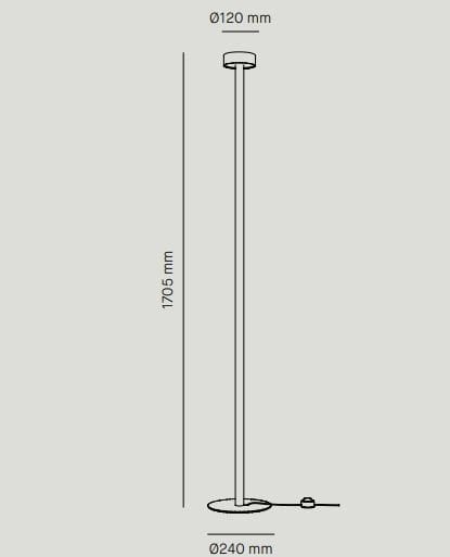 Стальная светодиодная напольная лампа Milan Iluminacion Peak Lane ARCH-00101077 - Вид №20