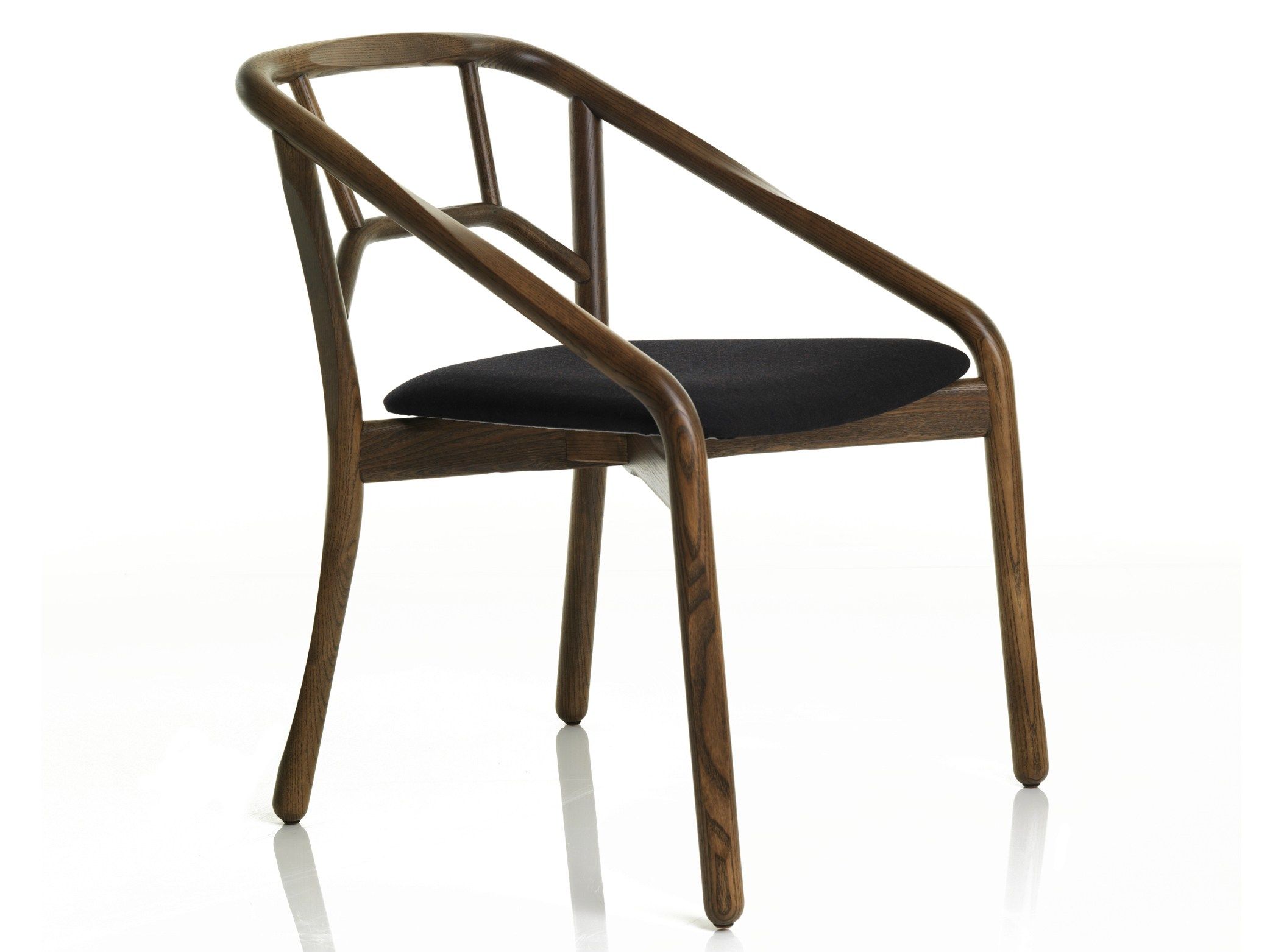 Деревянный стул со встроенной подушкой из ткани ALMA DESIGN Marnie ARCH-00087639 - Вид №3