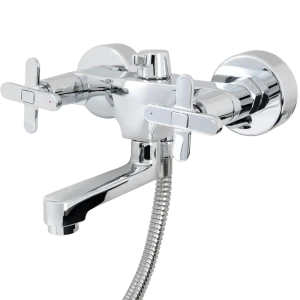 Смеситель для ванны Vidima Art двухвентильный с душем цвет хром