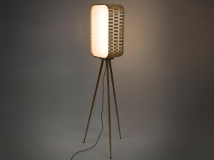Деревянный светодиодный торшер