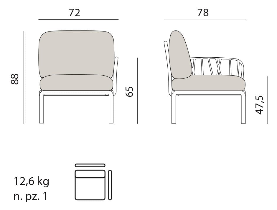 Конец элемента из смолы и ткани Nardi ARCH-00149747 - Вид №17