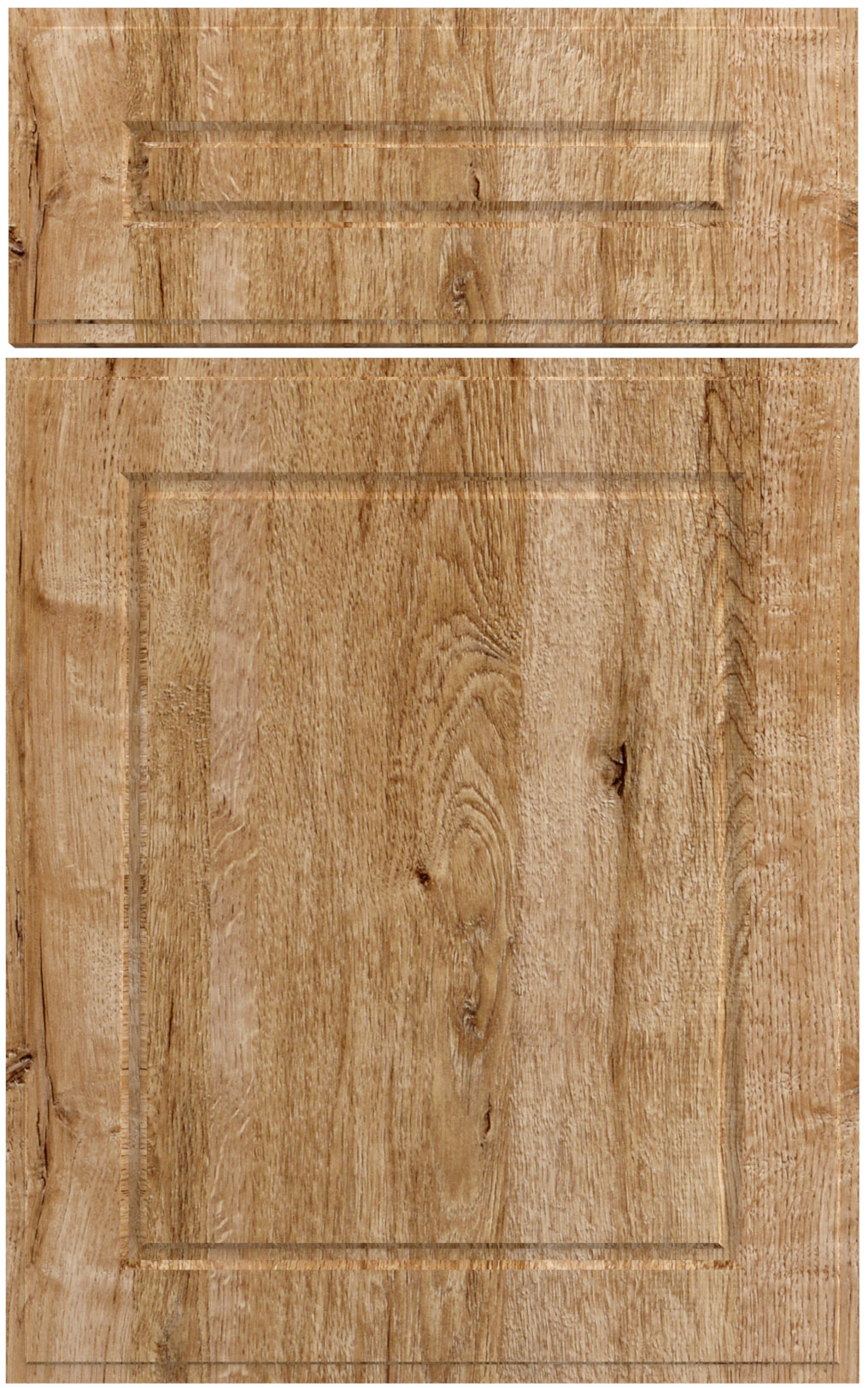 Фасады для кухни Классика Фрезеровка «Петергоф» Дуб бонифачо глянец ПЭТ №232 SIDAK SIST3619-9854